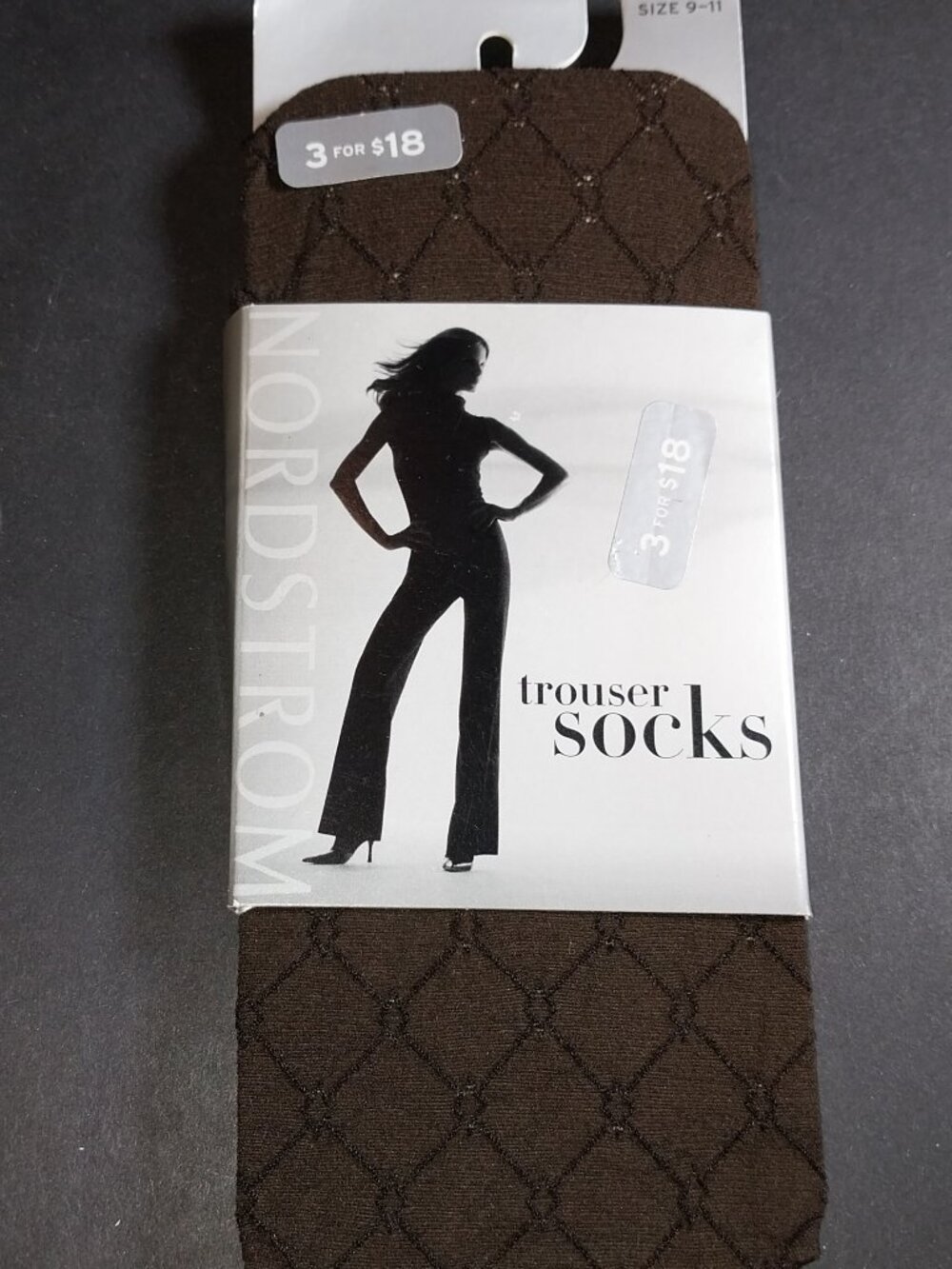 Nordstrom Chocolate Women’s Trouser Socks Size 9-11